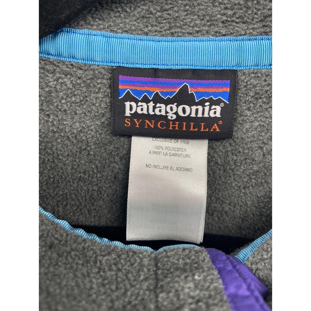 Patagonia Synchilla Jacket Womens Medium Gray Fleece Snap-T Pullover Outdoor - Picture 4 of 11
